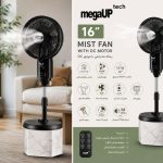 پنکه مه پاش خانگی با پایه قابل تنظیم مگاآپ مدل MegaUp Tech 16