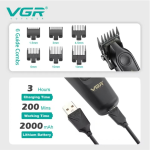 ماشین اصلاح موی سر و صورت وی جی ار مدل V-197 - تصویر 5
