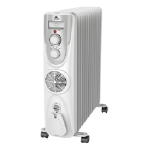 شوفاژ برقی ایوولی 15پره با فن مدل EVOH-15FW سفید
