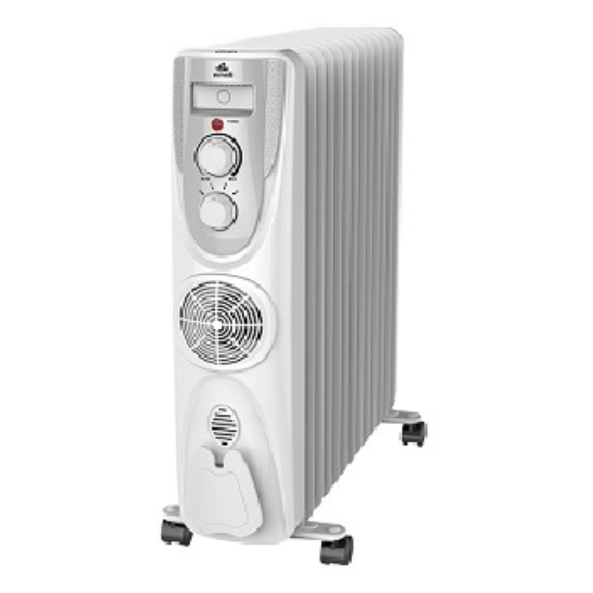httpsgaimat5 شوفاژ برقی ایوولی 15پره با فن مدل EVOH-15FW سفید - Image 1